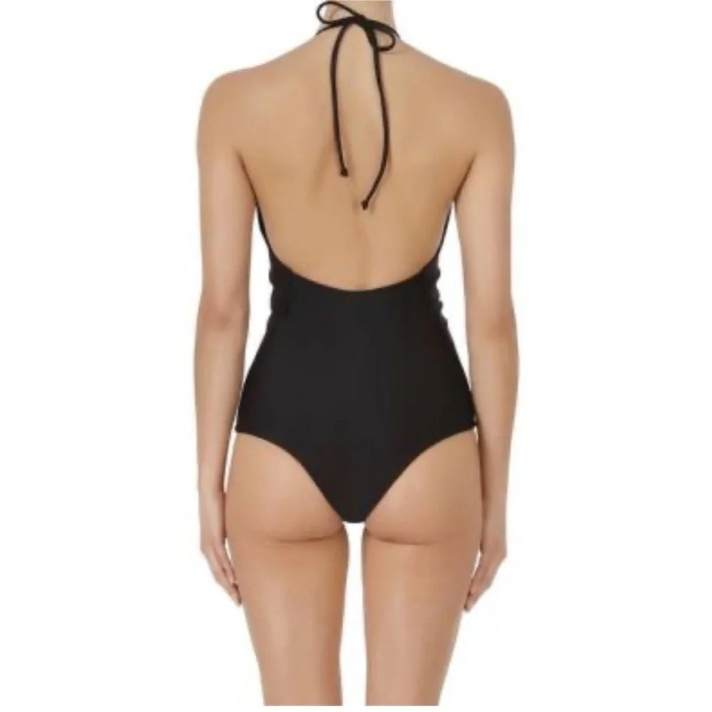 MIKOH Luana One Piece Swim Suit Black/White STRIPED XL 74 - Picture 4 of 16